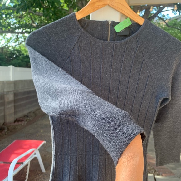 Armani Exchange dark grey merino knit wool dress size XS/TP//EP - Picture 6 of 16